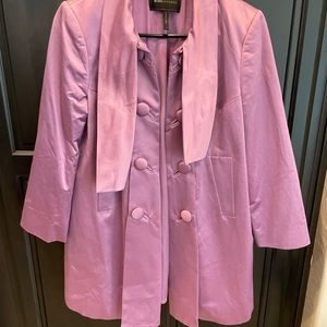 BCBG satin dress coat